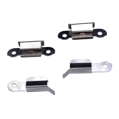 PLAFOPE 4pcs 3d Printer Glass Bed Platform Clamps Stainless Steel Heated Bed Fixing Clips Compatible with Aluminum Base for Secure Hotbed Attachment