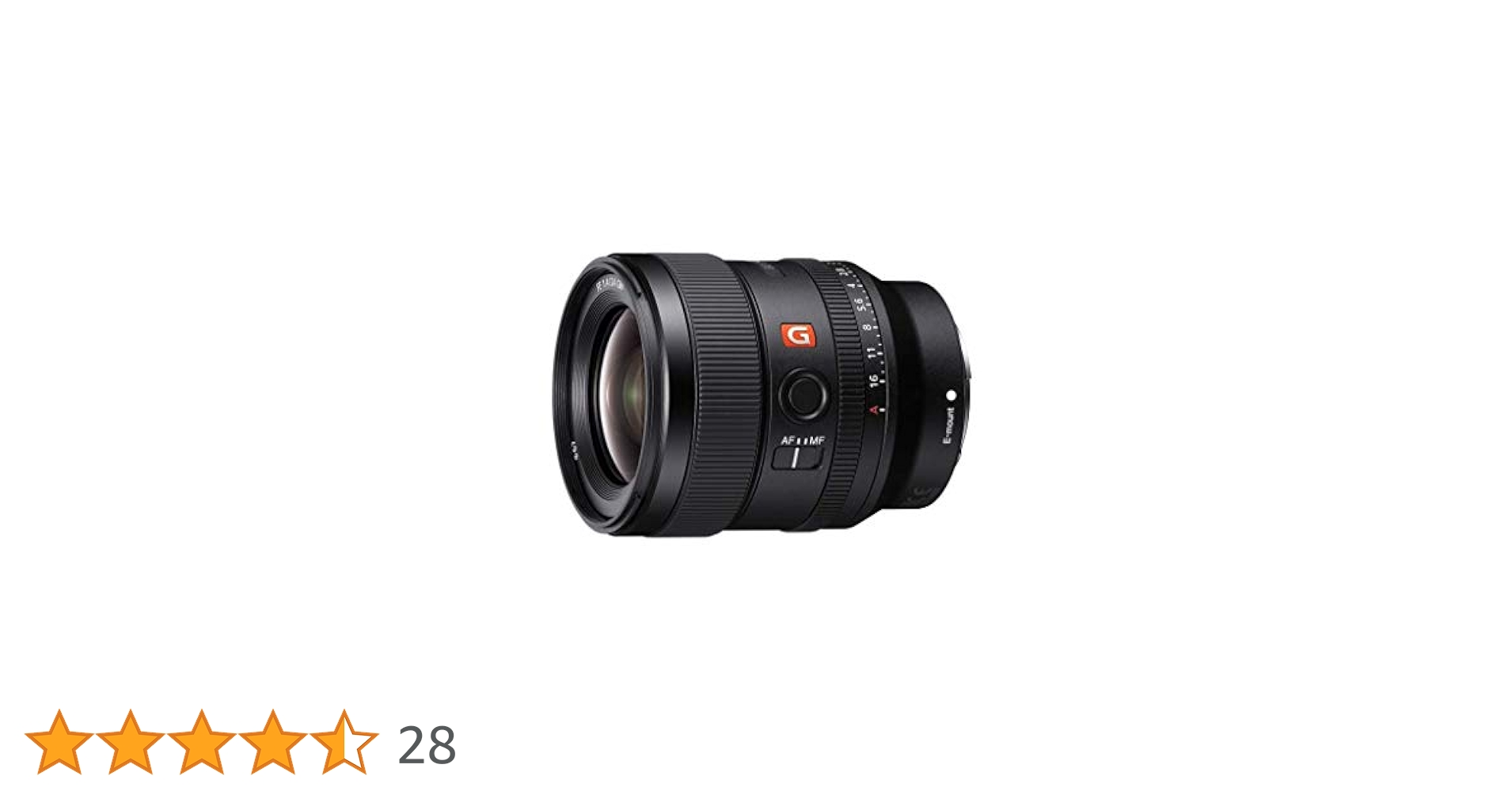 Sony E-Mount FE 24mm F1.4 GM Full Frame Wide-Angle Prime