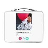 IMPRIMÉ EN FRANCE : Affichez votre style dès le déjeuner. Cette boîte est personnalisée dans notre atelier en France. Le visuel Pennywise Social Network Horror It Clown Dating Love est imprimé sur une plaque en aluminium haute définition fixée sur le couvercle pour un rendu métallique brillant et durable.
