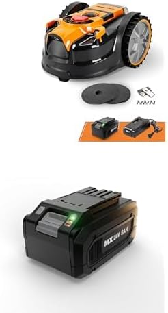 LawnMaster VBRM601YCM MAX Robot Lawn Mower + MX 24V Power Lithium-Ion 8Ah Battery – 24LB8006-CN