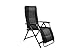 Westfield Garten Liegestuhl Aeronaut silverline, extra Breit 76cm, Lendenwirbelstützkissen, klappbare Gartenliege, 140 kg Tragkraft, Sonnenliege, Relaxliege Outdoor Garten Balkon, Campingsessel