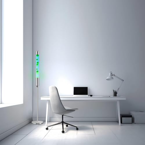 Image of Kyzfy 59-Inch Liquid Motion Lamp,Magma Lamp, Mood Relaxation Light,Suitable for Home Decoration,Office Decoration, Cafes,Bars,Etc (Blue Water Green Wax, 59 inches)