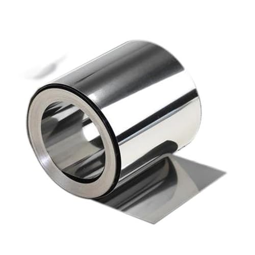 304 Stainless Steel Roll Sheet, 0.3x100x3000mm Fine Plate Sheet Foil for Electronic Equipment, Crafts, Hardware