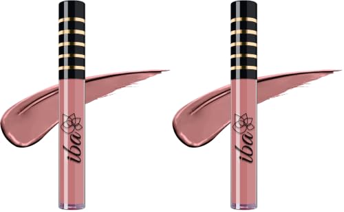 Image of Iba Maxx Matte Liquid Lipstick- Nude Twist | Infused with Vitamin E & Almond Oil | Transfer Proof & Long Lasting | Waterproof & Smudge Proof | Velvet Matte Finish & Highly Pigmented | Lightweight & Comfortable | Non-Sticky and Non-Drying | Lip Makeup | 2.6ml