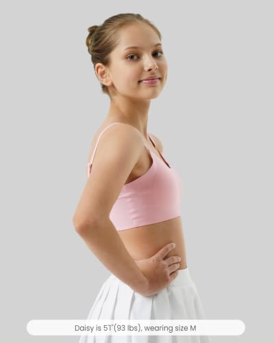 Girls Training Bras Seamless Teen Girls Sports Bras Adjustable Straps Tween Bra for Girl 10-16 Removeable Padding2