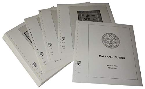 Feuilles pré-imprimées LINDNER Iles Marshall 2009-2012 pour classer ses timbres