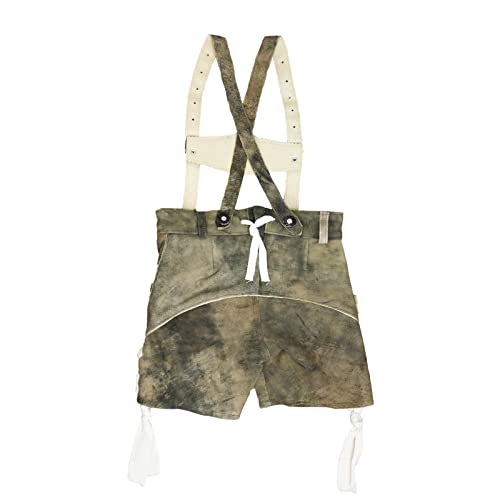 MS-Trachten Lukas Klederdrachtlederhose voor kinderen en peuters, antiek zacht leer, kort - Afbeelding 3