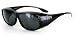 Aloha Eyewear Womens "Rhinestone Hideaways" Wrap Around 64mm Polarized Sunglass