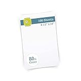 Printure Pure White Legal Size Cardstock (8 1/2” X 14”) - Heavyweight 80lb Cover - Great for...