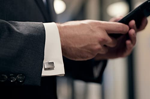 Subdued American Flag Cufflinks - Patriotic Menswear Accessories - Military Gifts For Men - Veteran Owned And Made In Usa - Assault Forward #TOP1