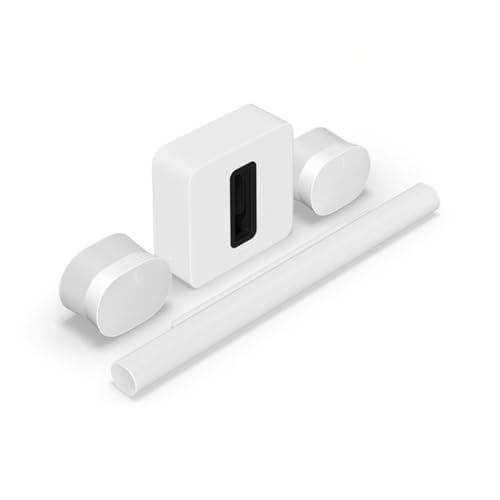 Image of Sonos Arc Ultra | Dolby Atmos Soundbar with WiFi, Bluetooth for 9.1.4 Surround Sound and Sub Gen 4 Wireless Subwoofer with Powerful Bass for Immersive Entertainment & Era 300 Pair - White