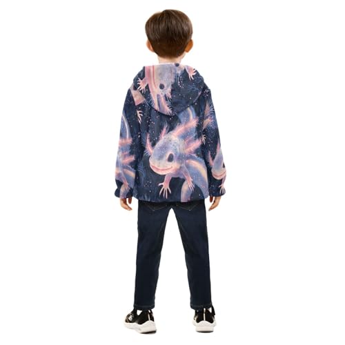 Aquatic Creatures with Glow Toddler Fleece Jacket Girl Boys Hooded Fleece Jacket Coat Warm Outwear Zip-up 3-10T4