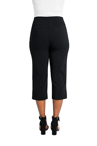 Briggs New York Women's Pull on Split Hem Capri3