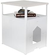 Palram Pets Max Cat Litter Box Nightstand Enclosure, Tall Litter Box Hidden Cabinet, Washroom Cat...