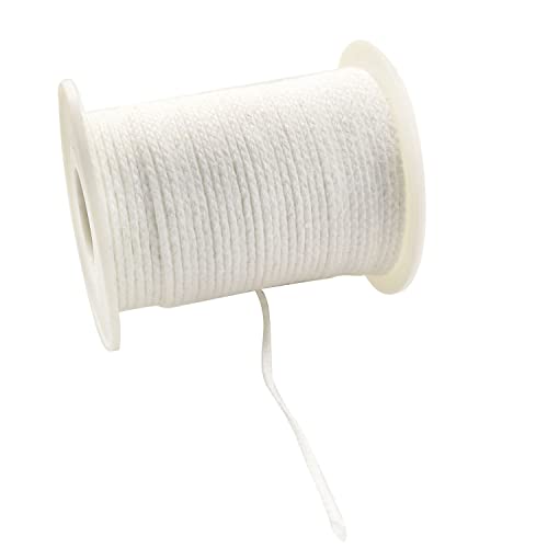 Youliang 2 Rollen 61 m Spule Kerze Docht Kern Öllampe Docht Baumwolle Ersatz DIY Handgemachte Kerzenherstellung Schichten Geflochtene Docht Baumwolle Dochte Cover
