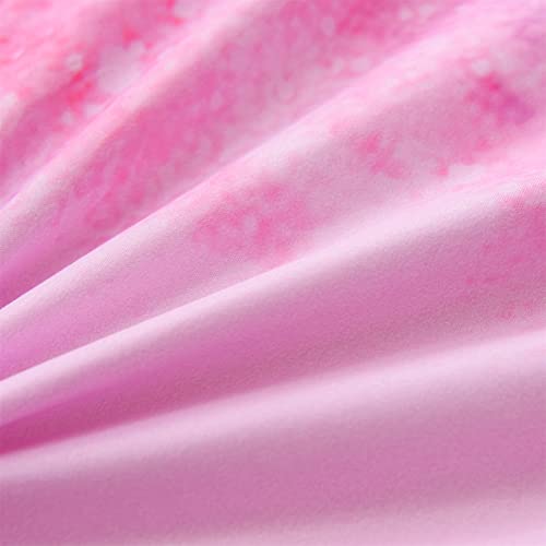 A Nice Night Galaxy Bedding Sets Outer Space Comforter 3D Printed Space Quilt Set Full Size Glitter Pink Color,For Children Boy Girl Teen Kids #TOP6