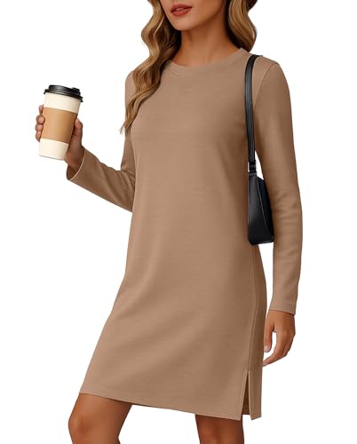 20% off - Womens Dresses Long Sleeve Casual Cozy Tunic Dress Vacation Fall Clothes 2025 Work Fall Outfits with...
