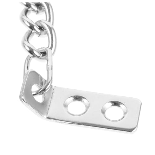 Cadena de pestillo simple y antirrobo para la seguridad en puertas de metal 6