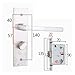 QXCIVR Single Tongue Lock Body Mortise Lock Cylinder 5050 5045 5040 Bathroom Replacement Lock Easy to Install(Lock G)