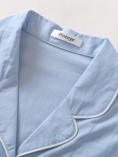 Women's Petite Pajama Set Petite Length Lightweight Cotton Pjs3