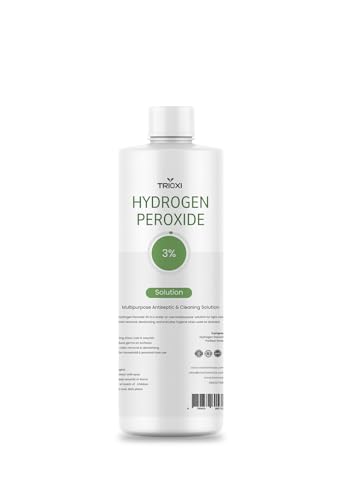 Hydrogen Peroxide 3% Solution Disinfectant Liquid Antiseptic for Wounds Multi-Purpose Cleaner Stain Remover Laundry Whitener Odor Eliminator (150ml)