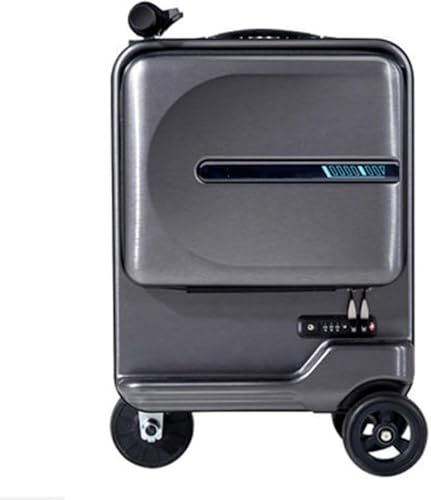 Ride-On Trolley Case, Smart Cabin Case, Electric Suitcase, 20 Ih Cabin Electric Password Case, Load 100 Kg,Black