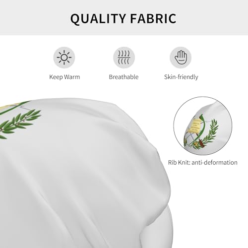 National Emblem of Guatemala Children Hip Hop Knitted Hat Kids Elastic Leisure Knit Cap Warm Sleep Beanies Black3