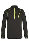 Protest Humans 1/4 Zip Top Polar, Hombre, Verde, S