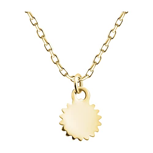 Sofia Milani   Collar para Mujeres en Plata de Ley 925   Chapado en Oro   Colgante de Sol   N0402