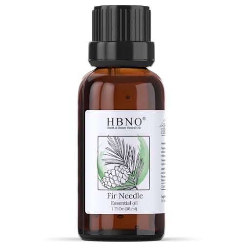 HBNO Fir Needle Essential Oil - 1 oz (30ml) Travel Size - Natural Fir Needle Oil - Perfect for Cleaning Aromatherapy DIY Soap & Diffuser