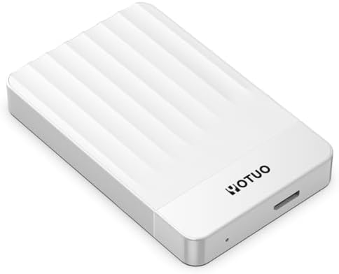 YOTUO 500GB External Hard Drive, Portable Storage Expansion HDD, USB 3.0 & USB-C for PC, Mac, Desktop, Laptop, Smartphone, PS4, Xbox One, Xbox 360, Office & Game, White — view 8
