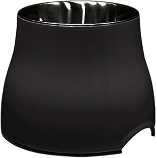 Dogit 2-in-1 Elevated Dish/Bowl, Black, 900 ml
