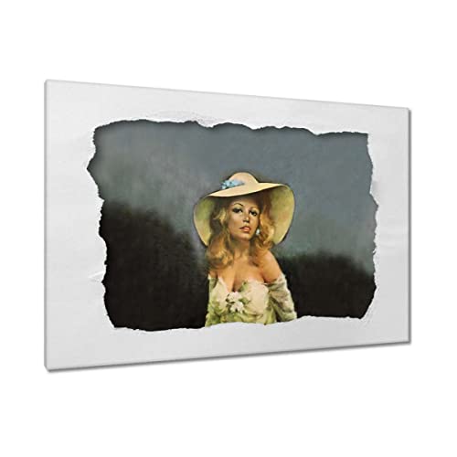 Tableau imprimé sur toile pour habiller un grand mur vide portrait Brigitte