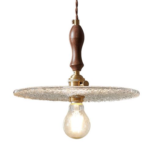 Lampe suspendue en verre E27 au design rétro japonais pour illuminer votre chambre avec élégance