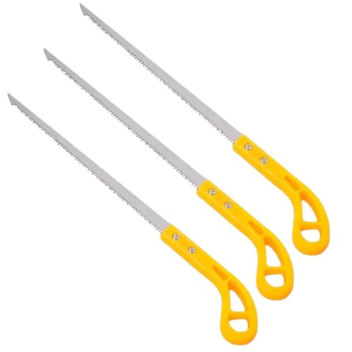 Sierra de mano portátil para exteriores | 3 sierras de mano de acero al manganeso SK para carpintería,Hoja de sierra de pértiga para camping, jardinería, caza, corte de madera, carpintería
