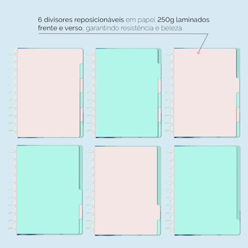 Caderno De Disco Iscool 140 Fls Grande G+ Oceania Conchas