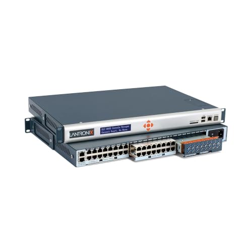 Image of Lantronix SLC 8000 Advanced Console Manager - Secure Out-of-Band Management - Modular 8-48 Serial Ports (RJ45 /USB) - Dual GbE - AC /DC Power - SLC80161201S