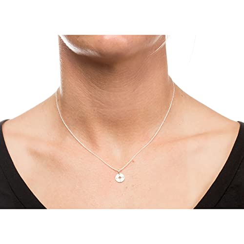 LANG XUAN Friendship Compass Necklace Good Luck Butterfly Pendant Chain Necklace with Message Card Gift Card for Women3