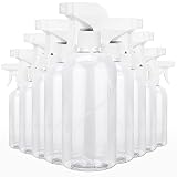 8 Packs 16.9 oz Plastic Spray Bottle Clear Empty Spray Bottles Refillable Container Squirt Bottle wi