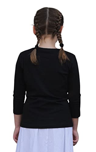 Kosher Casual Kids' Big Girls Modest 3-4 Sleeve 100% Cotton Tee Shirt Top2