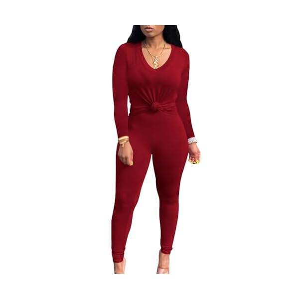 PINSV Women's Tracksuits 2 Piece Outfits Sweatsuits Long Sleeve Top Jogger Legging Pants Sets - Image 3