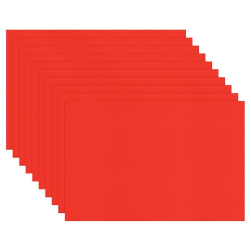 Image of M METERXITY 10-Pack Corrugated Plastic Sheets, 12 Inch x 18 Inch Waterproof Blank Corrugated Poster Board Yard Signs for Garage Sale /Office /Classroom /Party /Lawn Sign Road [3mm Thick, Red]