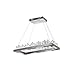 LED Island/Pool Table Chandelier with Polished Nickel Finish
