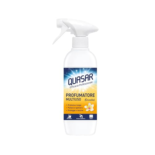 QUASAR PULITO STELLARE Profumatore Multiuso - Fragranza Oriental, Profuma a Lungo, Deterge e Spolvera - 500 ml