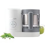 Béaba - Babycook Neo - Baby Food Maker - 6 in 1 : Food Processor, Blender and Cooker - Soft Steamer Cooking - Quick Homemade Baby Food - Glass Bowl - Stainless Steel Tub - Eucalyptus