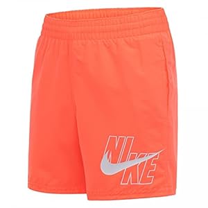 Nike Volley Short de Bain pour Enfant 4″, Fille, Slips de Bain, NESSA771-821, Orange (Bright Mango), 8 Ans