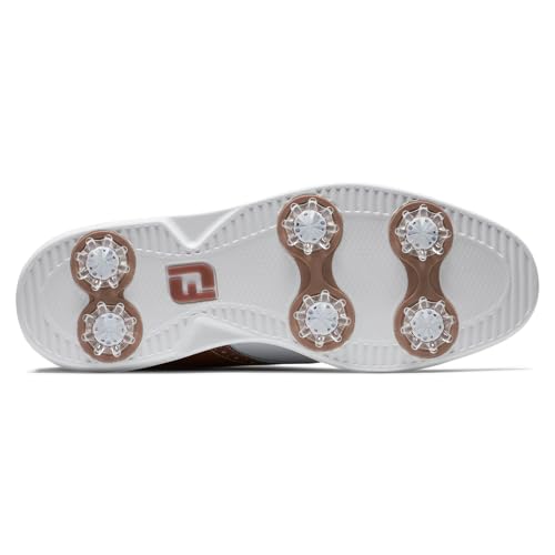 FootJoy Women's Traditions Previous Season Style Golf Shoe, White/Rose Gold, 94