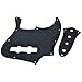 Dopro Diamond Plate 10-Hole 4 String Jazz Bass Pickguard Aluminum Diamond Plate J Bass JB Control Plate and Screws for American/Mexican FD Jazz Bass Black