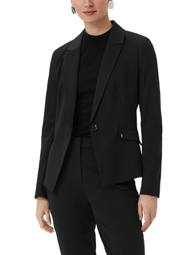 Comma Taillierter Blazer aus Viskosemix