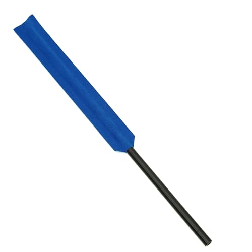 Blue Altieri Flute Wand - Professional Flute Cleaning Tool - Ultrasuede - Super Soft Absorbent Swab, Long Reach Full Bore & Cork Plate Cleaning, Portable & Easy Cleaning